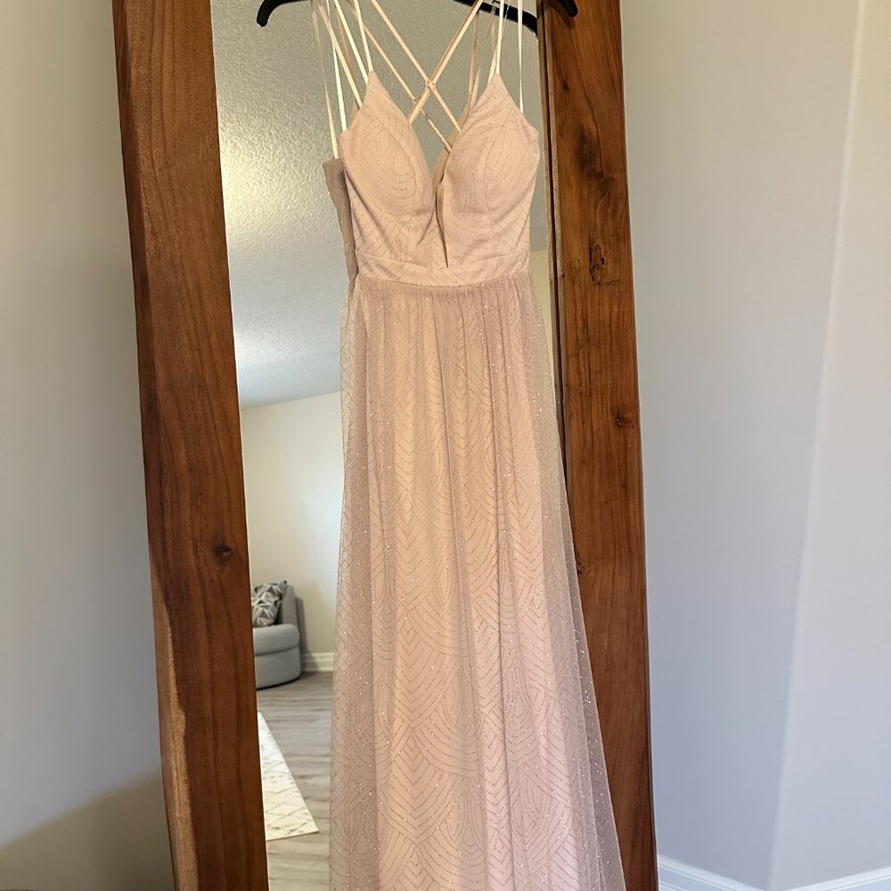 Sequin Hearts Pink Dress
